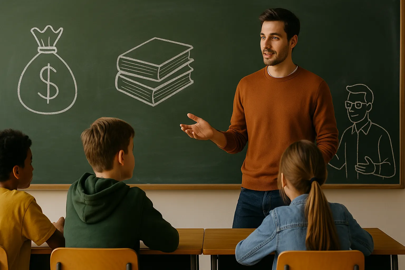Persona aprendiendo educación financiera con una libreta